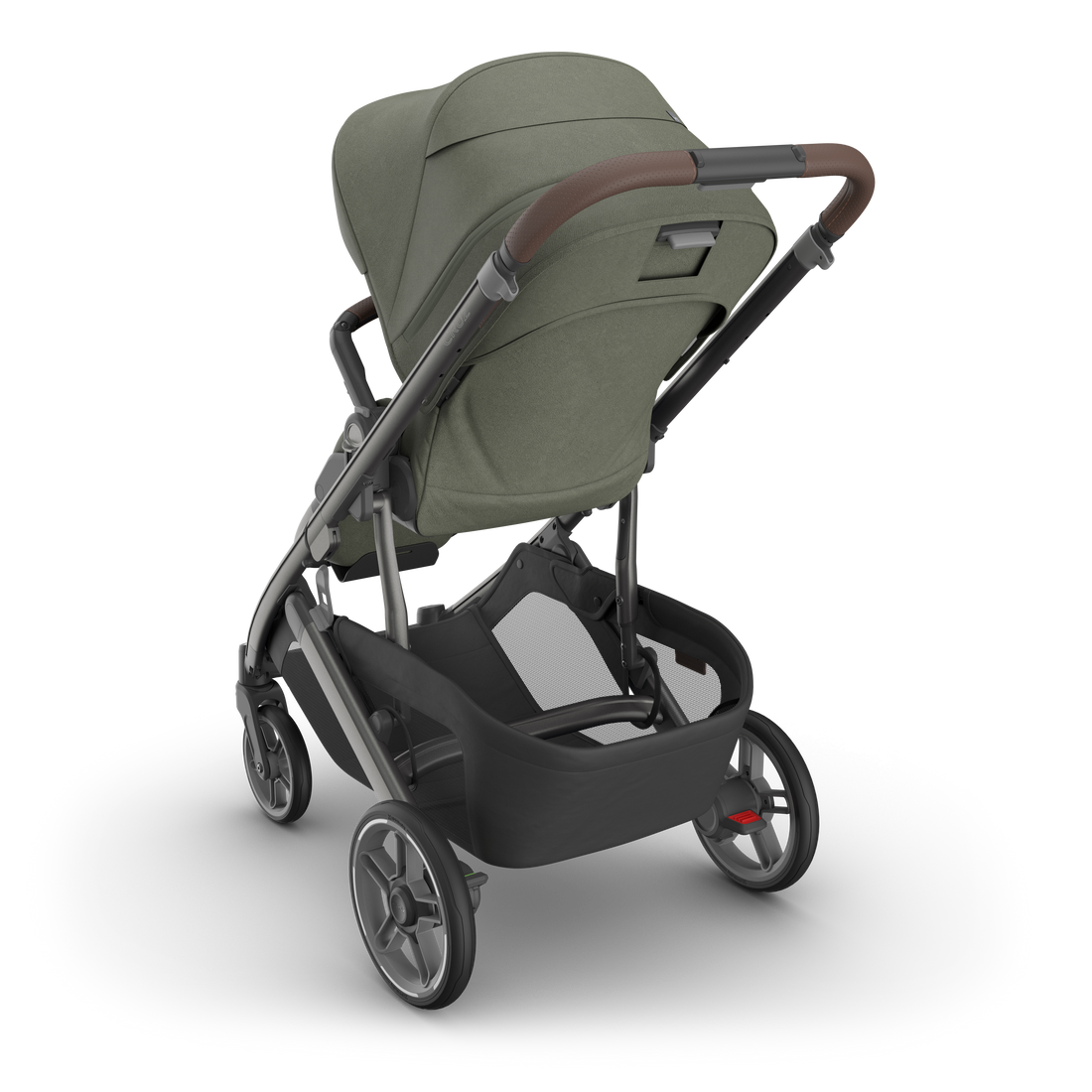 UPPAbaby Cruz V3 Pram - Evelyn (Meadow Green), three quarter back