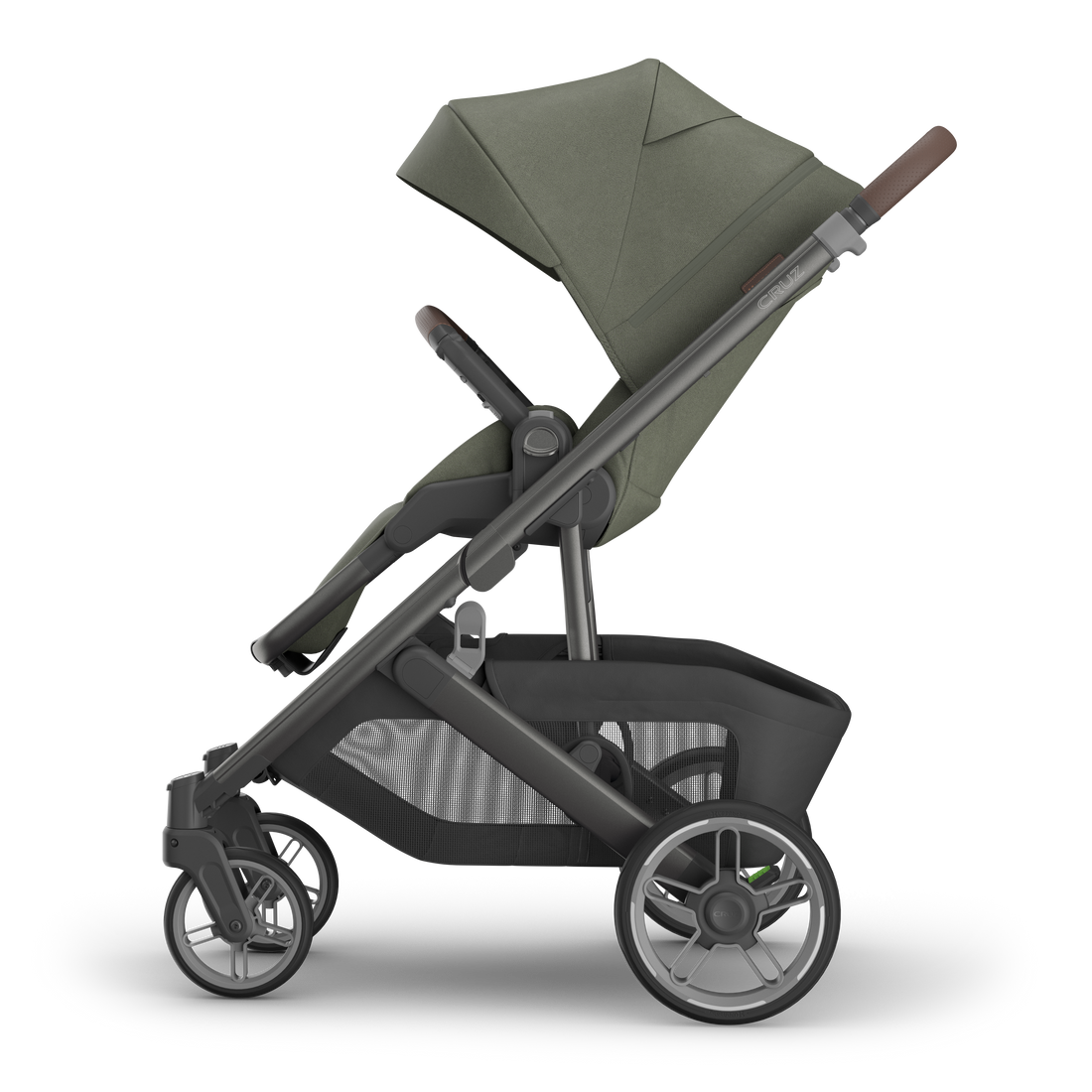 UPPAbaby Cruz V3 Pram - Evelyn (Meadow Green), side left