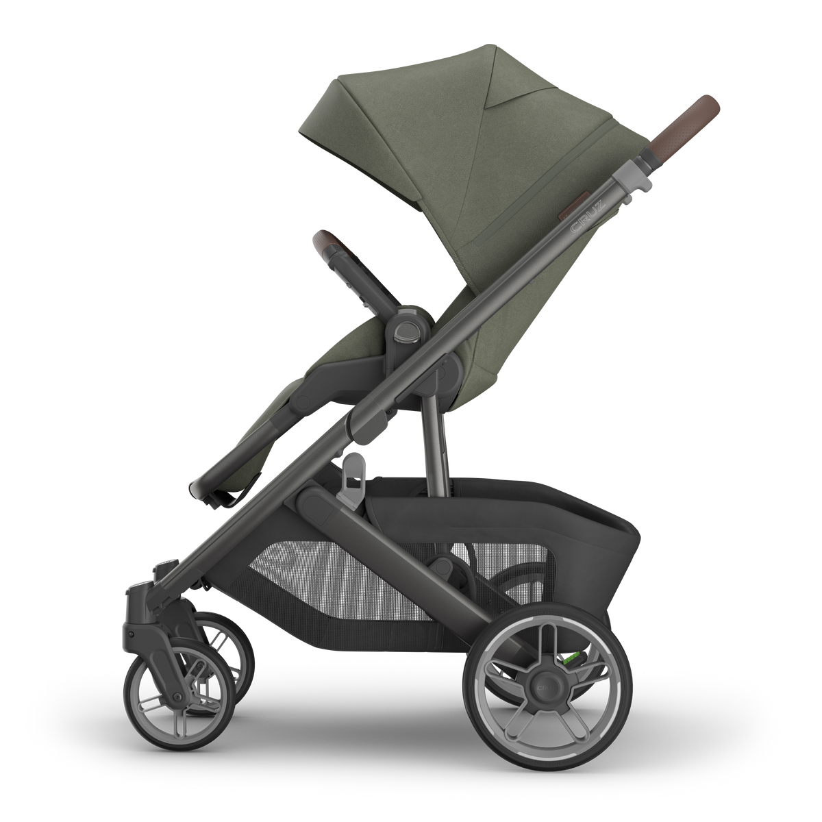 UPPAbaby Cruz V3 Pram - Evelyn (Meadow Green), side left