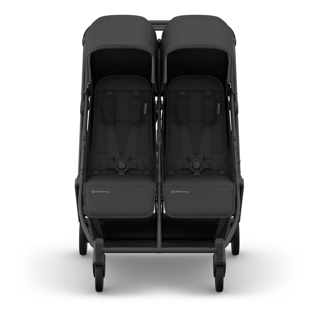 UPPAbaby Minu Duo Stroller - Jake (Charcoal / Carbon / Black Leather), front