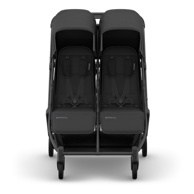 UPPAbaby Minu Duo Stroller - Jake (Charcoal / Carbon / Black Leather), front
