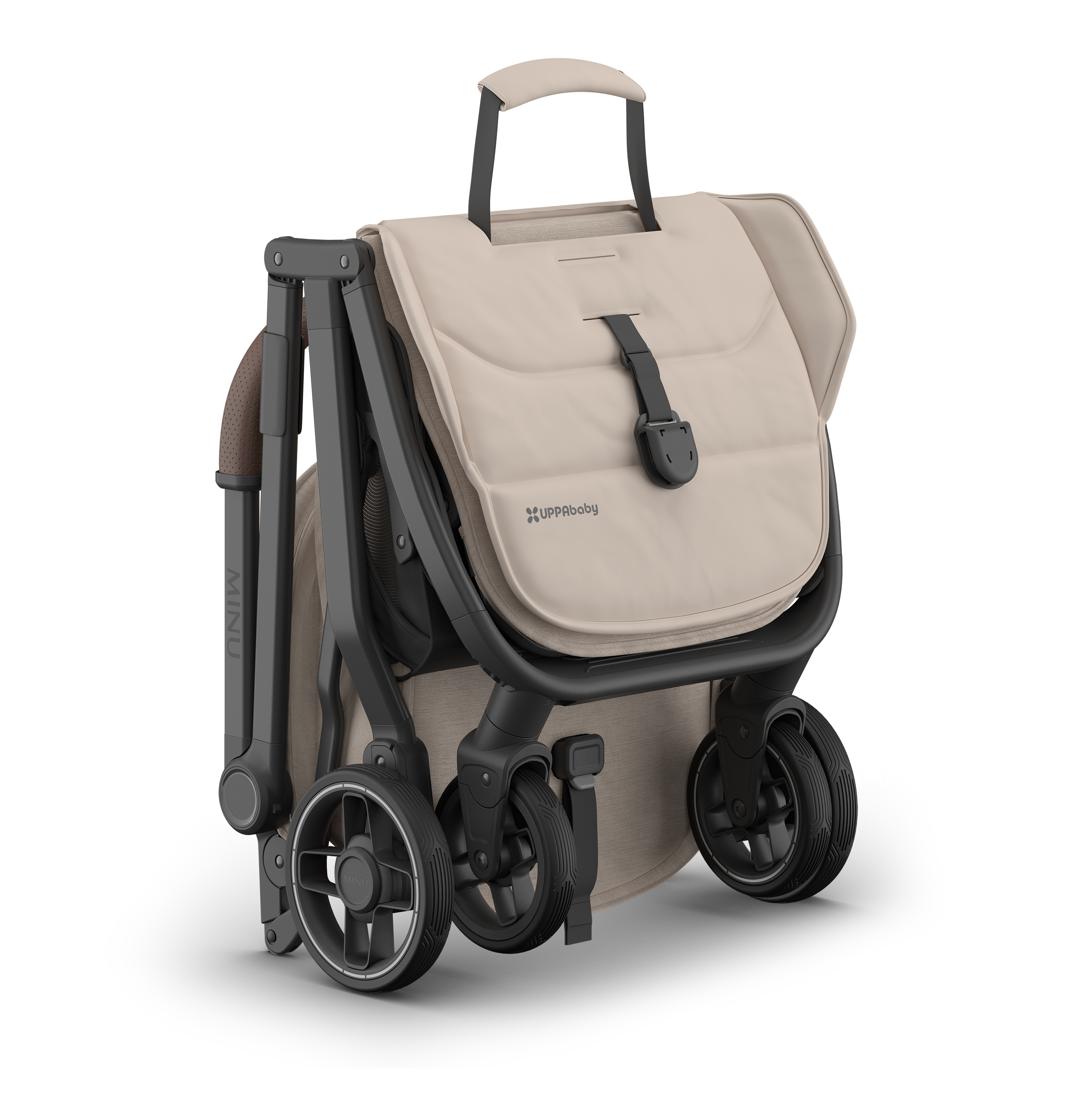 UPPAbaby Minu V3 Stroller - Ada (Sandstone/Chestnut leather) - UPPAbaby Australia