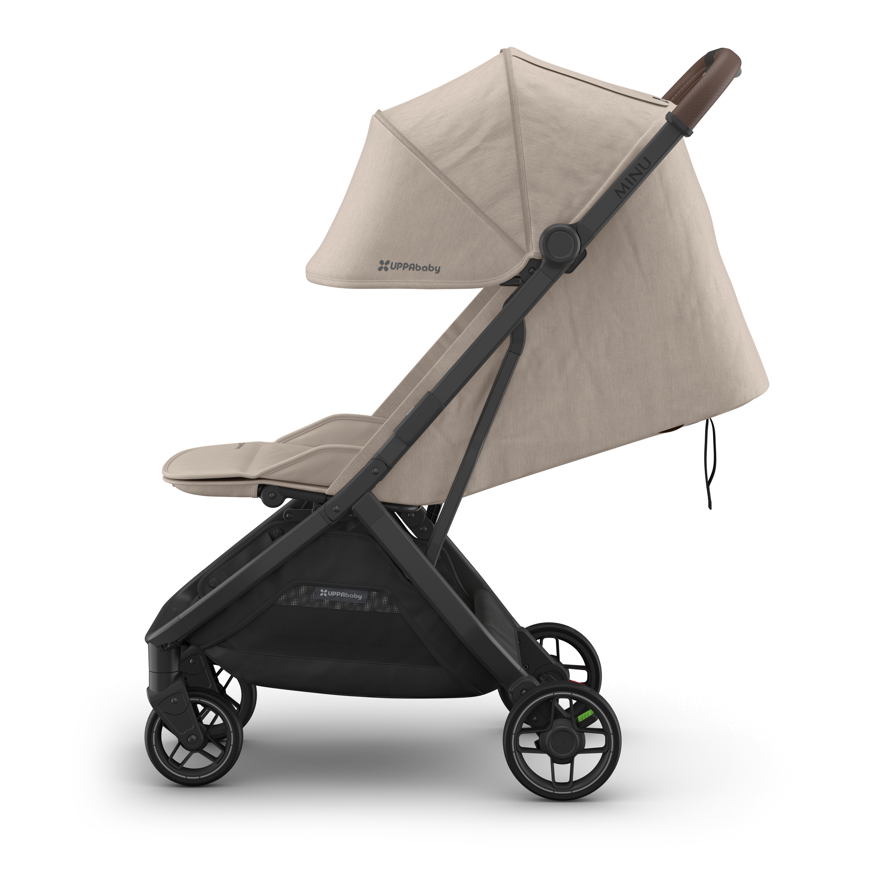 UPPAbaby Minu V3 Stroller - Ada (Sandstone/Chestnut leather) - UPPAbaby Australia