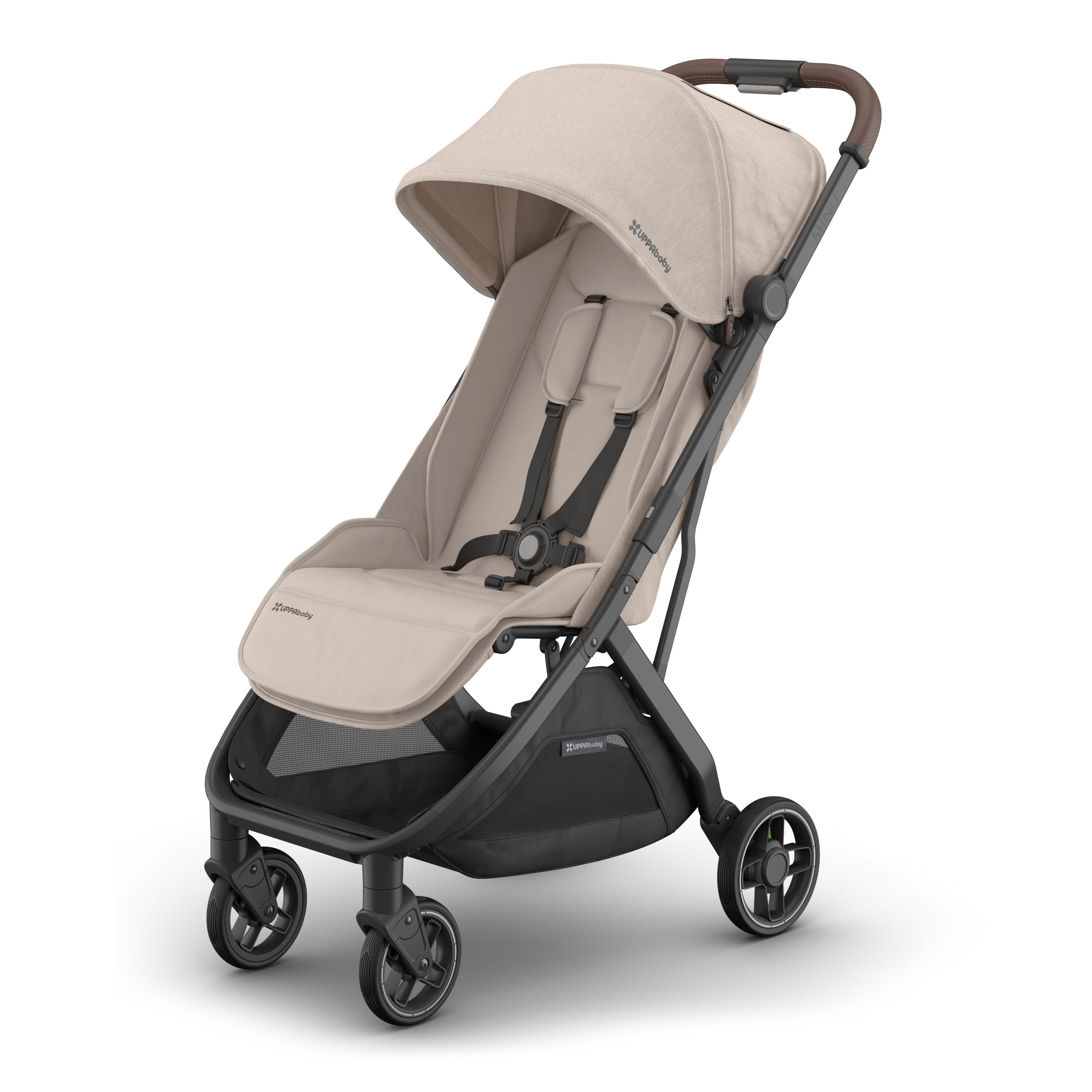UPPAbaby Minu V3 Stroller - Ada (Sandstone/Chestnut leather) - UPPAbaby Australia