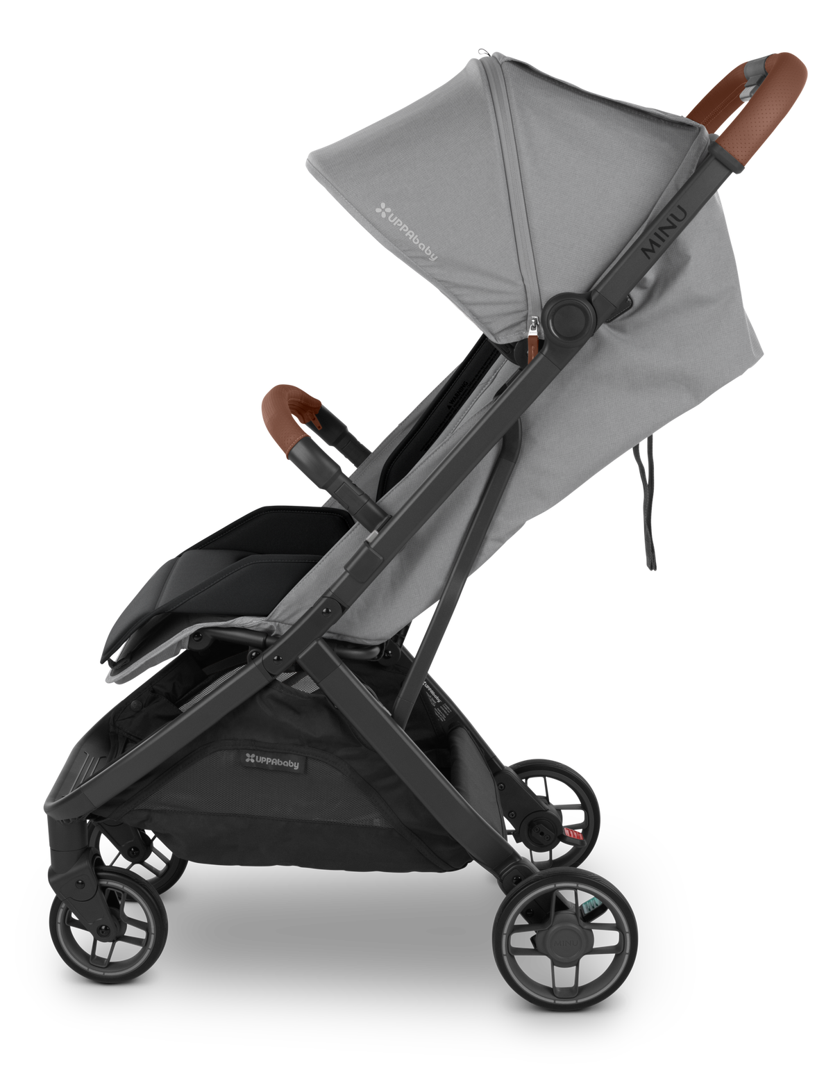 UPPAbaby Minu V3 Bumper Bar - Saddle, on Minu V3, side