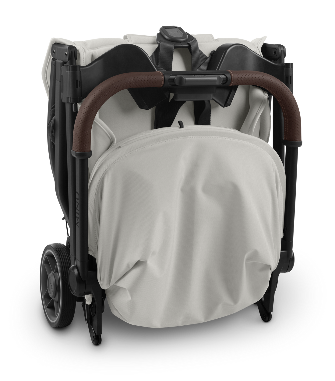 UPPAbaby Minu V3 Mesa Adapter, on Minu V3, folded