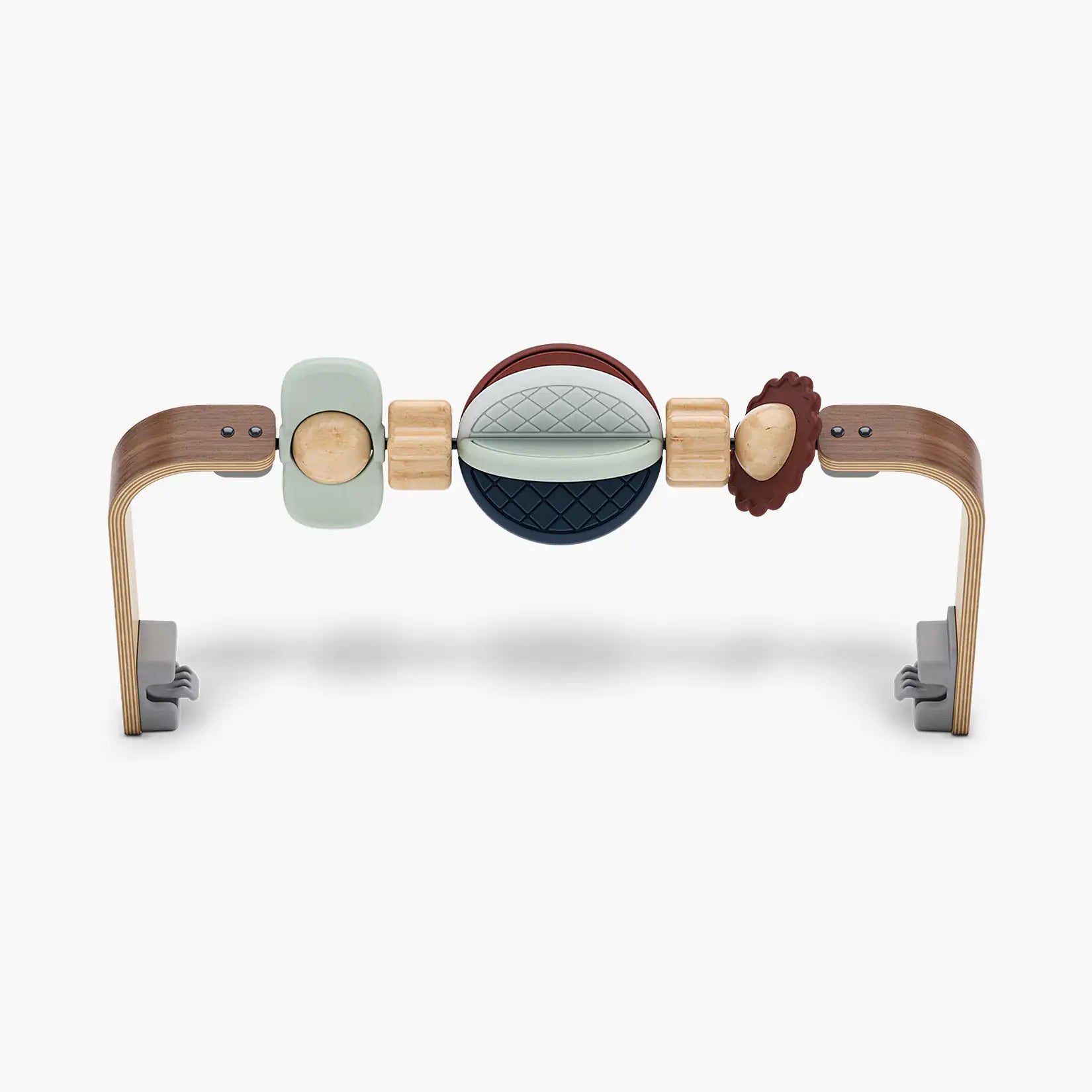 UPPAbaby Mira Bouncer Wonder Wheel Toy Bar – Multicolor | Walnut Wood - UPPAbaby Australia