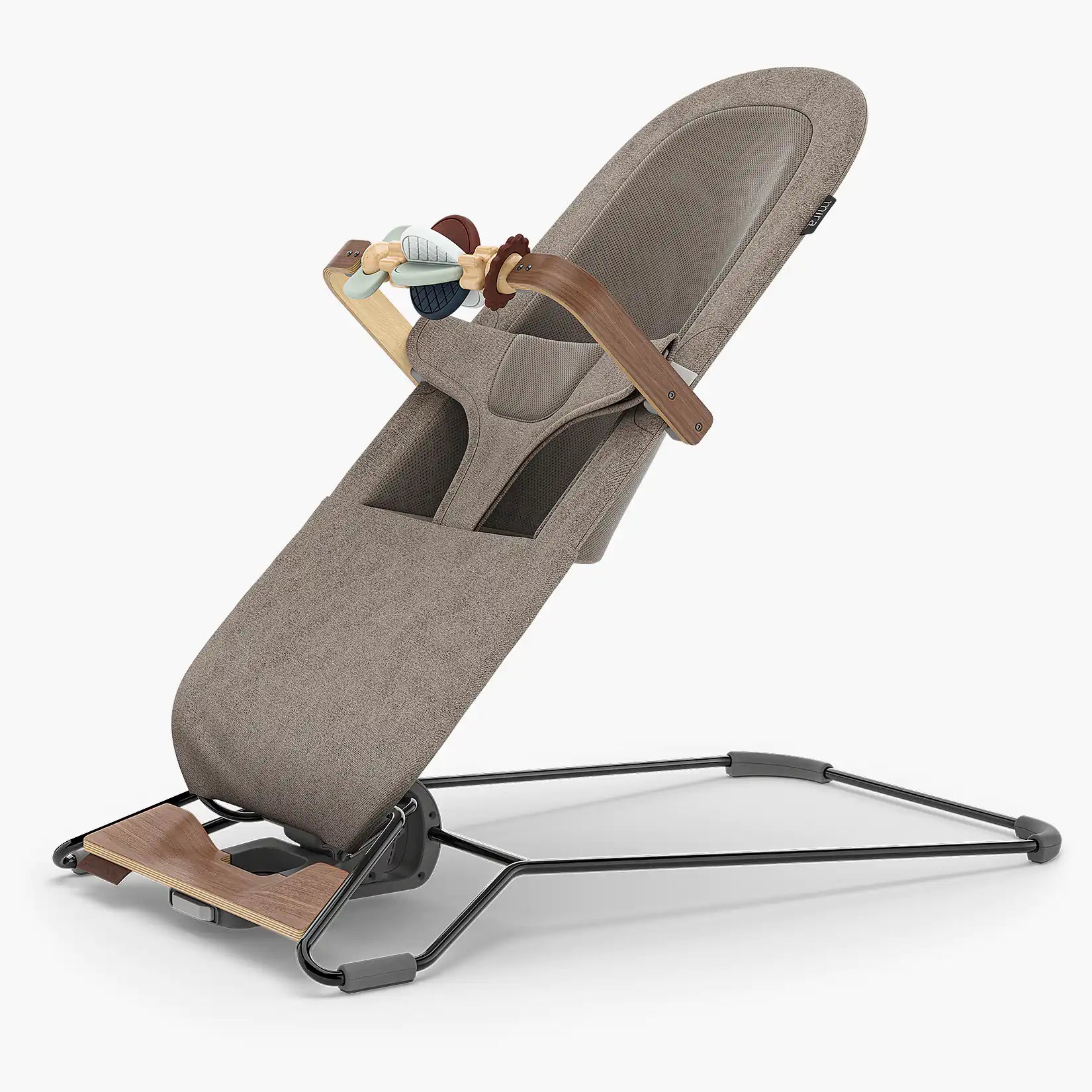 UPPAbaby Mira Bouncer Wonder Wheel Toy Bar – Multicolor | Walnut Wood - UPPAbaby Australia