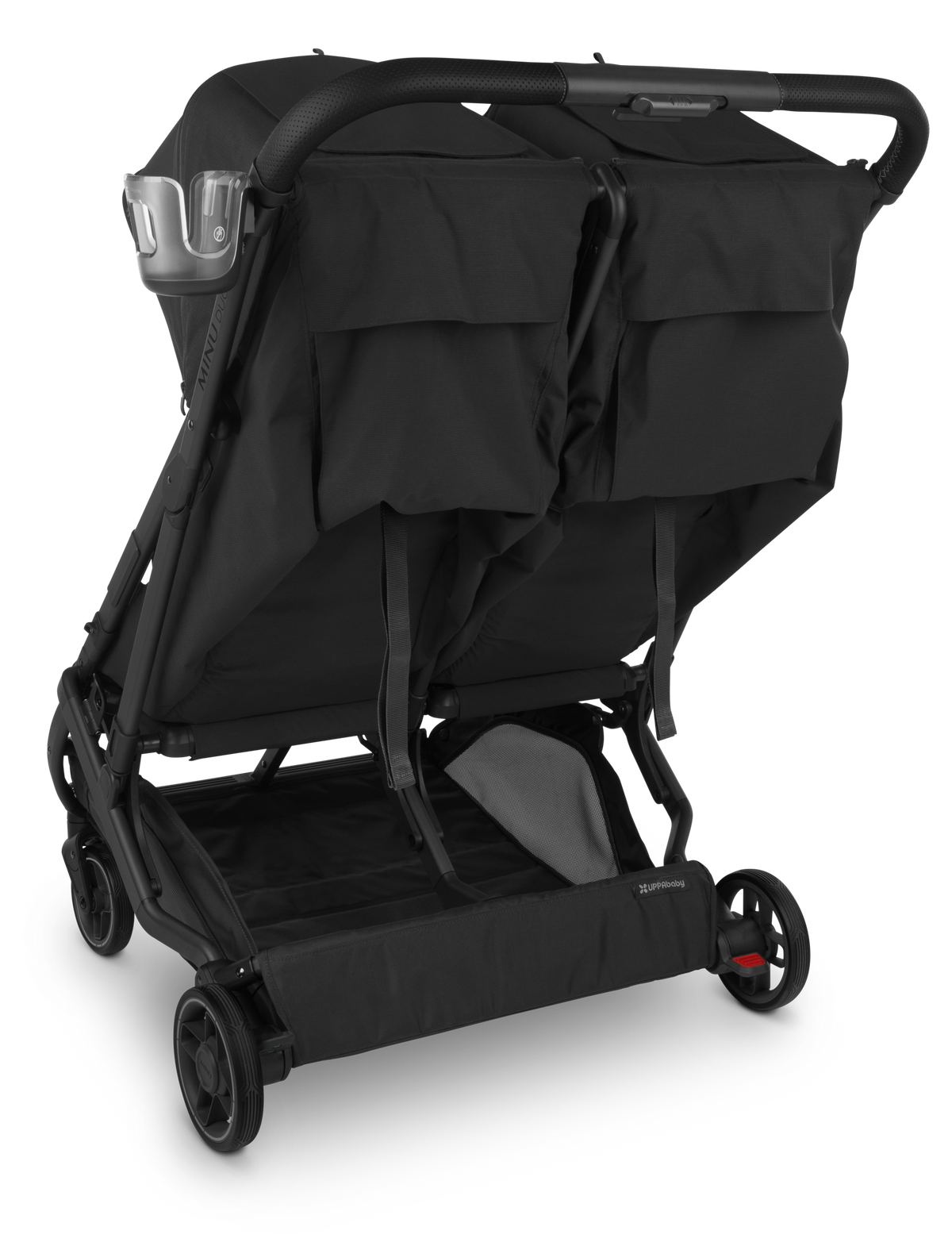 UPPAbaby Cup Holder (Vista + Cruz + Minu + Duo), on Minu Duo, three quarter back