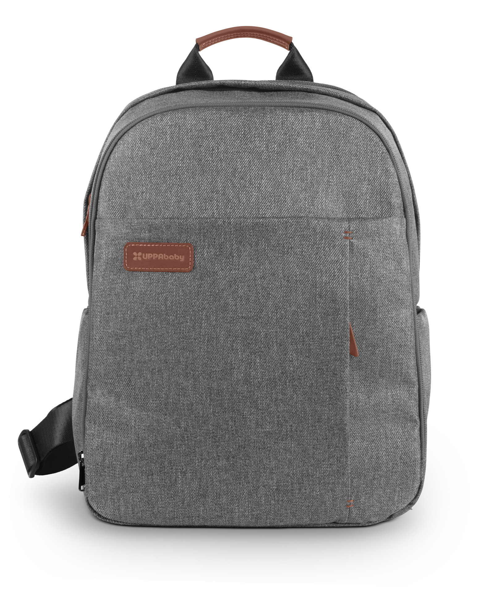 UPPAbaby Nappy Bag Pro Greyson (grey melange/saddle leather)
