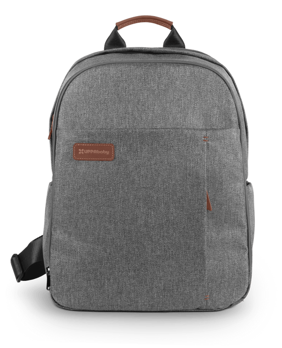 UPPAbaby Nappy Bag Pro Greyson (Grey Melange / Saddle Leather)