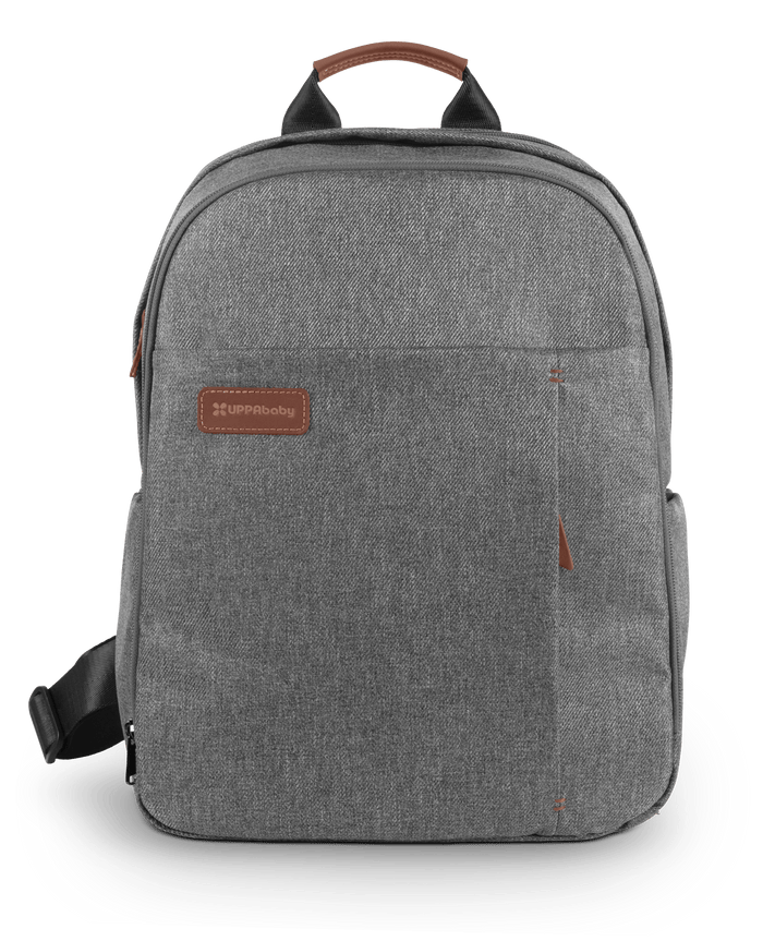UPPAbaby Nappy Bag Pro Greyson (Grey Melange / Saddle Leather)
