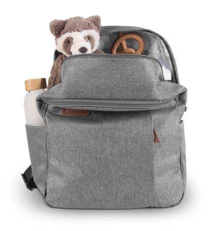 UPPAbaby Nappy Bag Pro Greyson (grey melange/saddle leather)