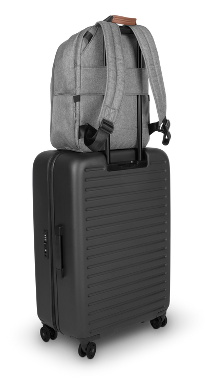 UPPAbaby Nappy Bag Pro Greyson (grey melange/saddle leather)