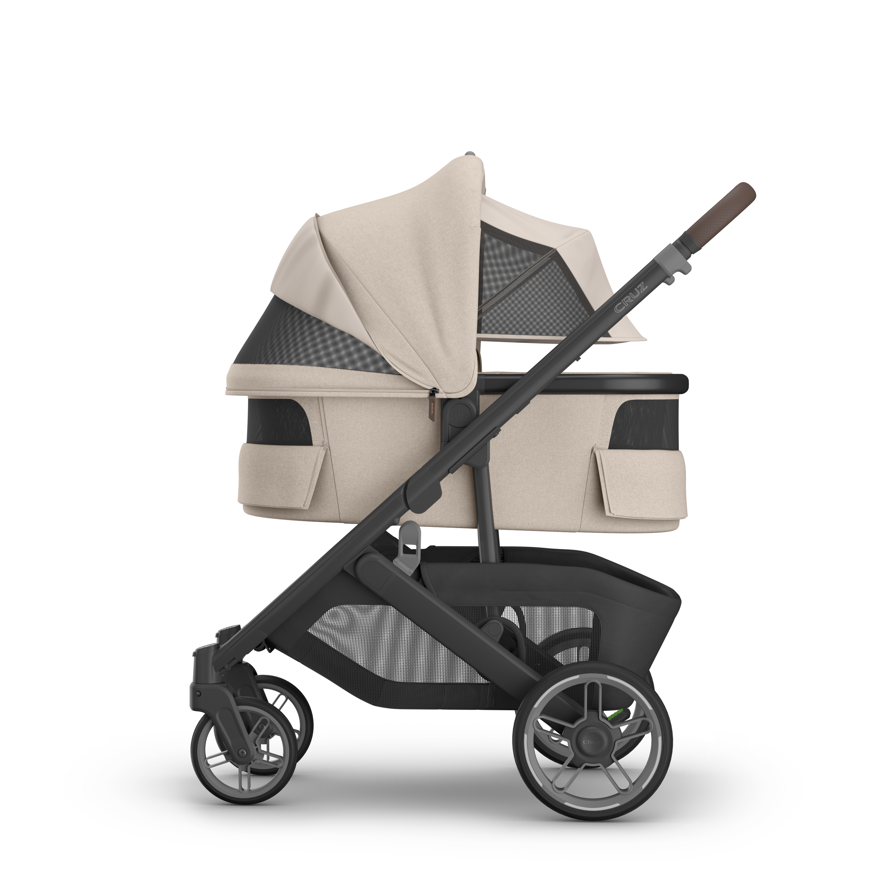UPPAbaby V3 Bassinet -Ada (Sandstone/Chestnut leather) - UPPAbaby Australia