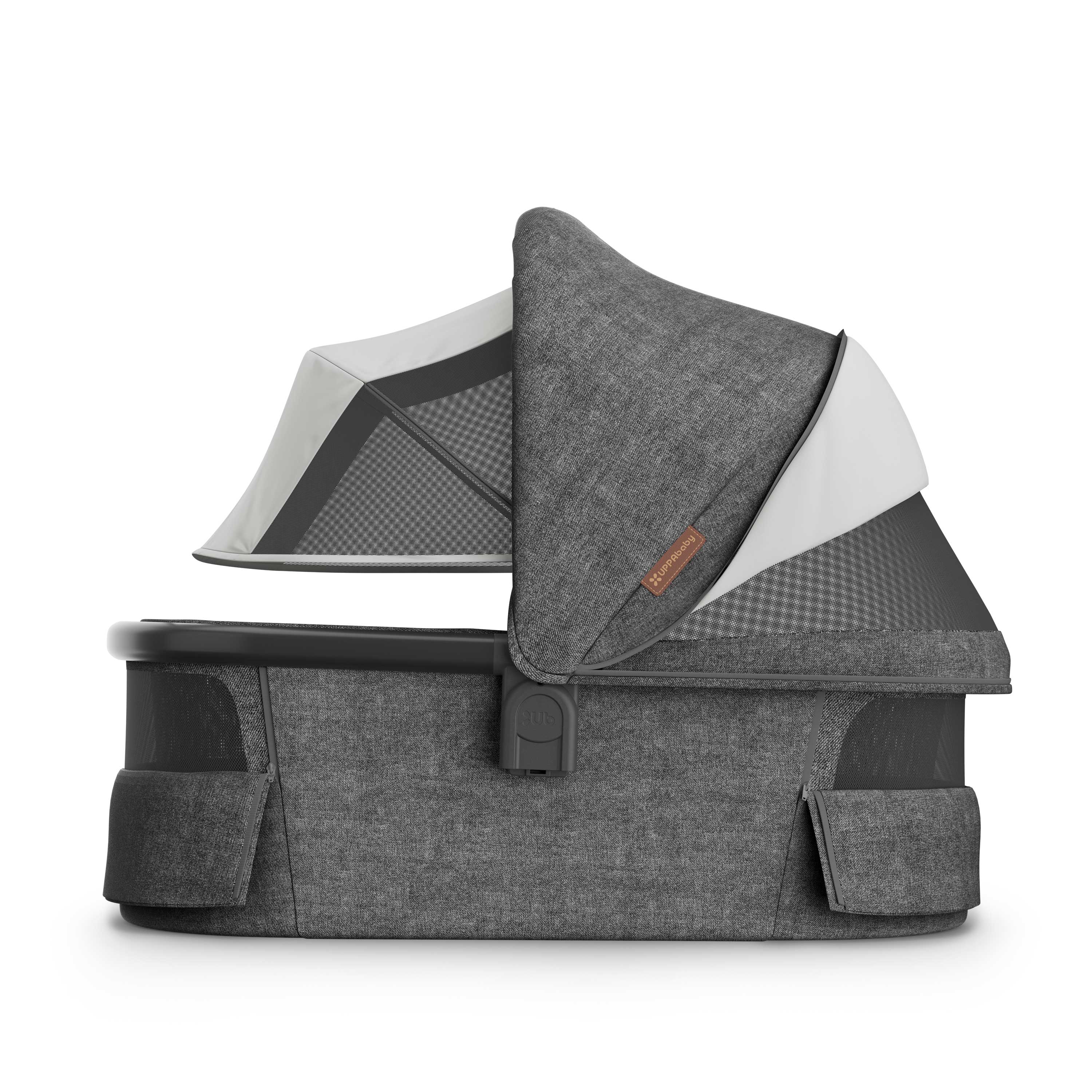 UPPAbaby V3 Bassinet - Charcoal Melange / Black (Greyson)