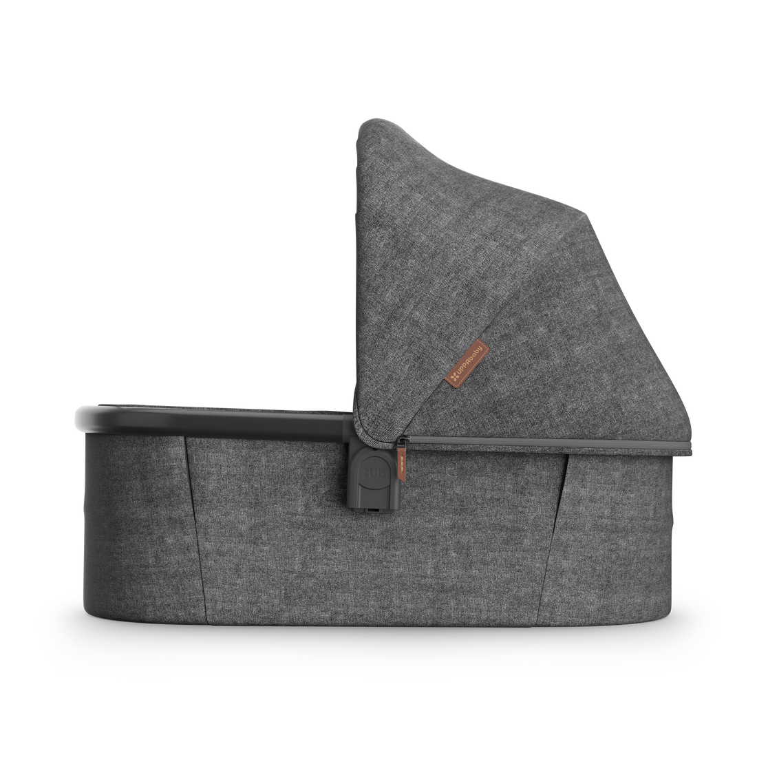 UPPAbaby V3 Bassinet - Greyson (Charcoal Melange / Black), side