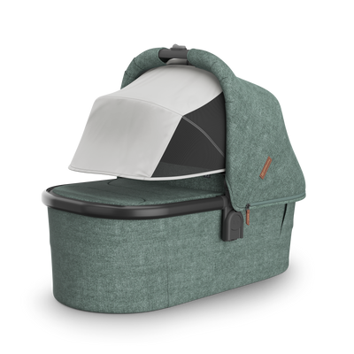 UPPAbaby V3 Bassinet - Gwen (Green Melange), sunshade