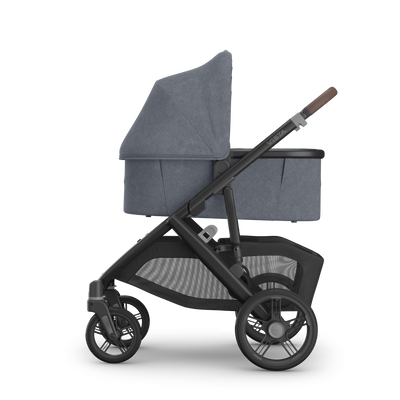 UPPAbaby V3 Bassinet - Julian (Dusty Blue Melange), on Vista V3, side