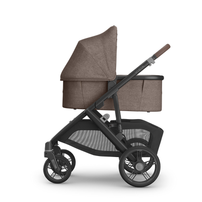 UPPAbaby V3 Bassinet - Owen (Mocha Melange), on Vista V3, side