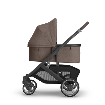 UPPAbaby V3 Bassinet - Owen (Mocha Melange), on Cruz V3, side