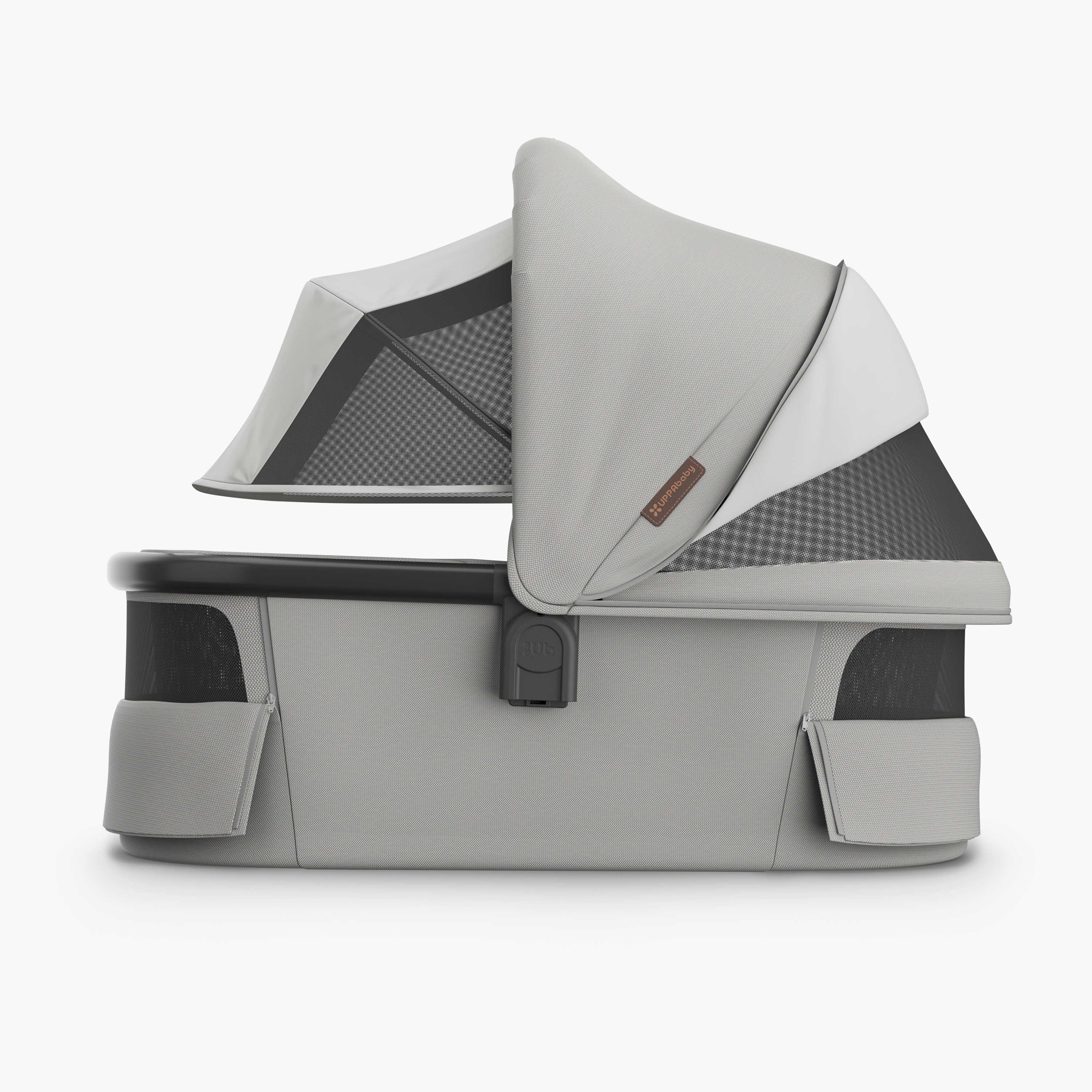 UPPAbaby V3 Bassinet - Pearl Grey Jacquard/Carbon Melange / Black (Savannah)