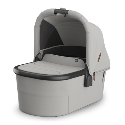 UPPAbaby V3 Bassinet - Savannah (Pearl Grey Jacquard / Carbon Melange / Black), hero