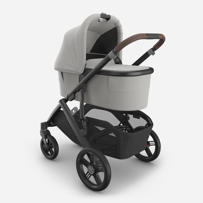 UPPAbaby VISTA V3 With Bassinet - Pearl Grey Jacquard/Carbon (Savannah) - UPPAbaby Australia