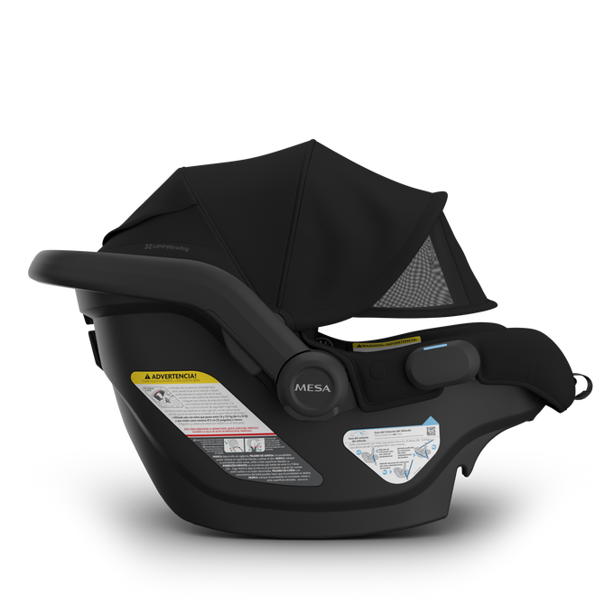 UPPAbaby Mesa Car Seat Capsule - Charcoal (James), carrier side extra sunshade, Mesa capsule
