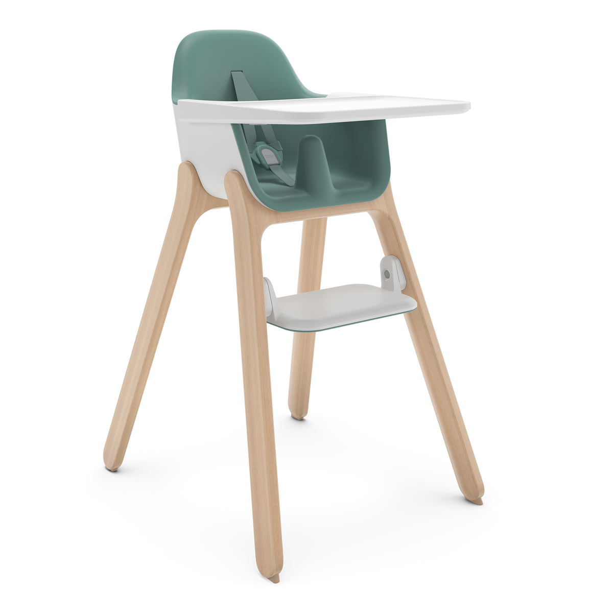 UPPAbaby Ciro Highchair - Emrick (Spruce Green), three quarter right low foot