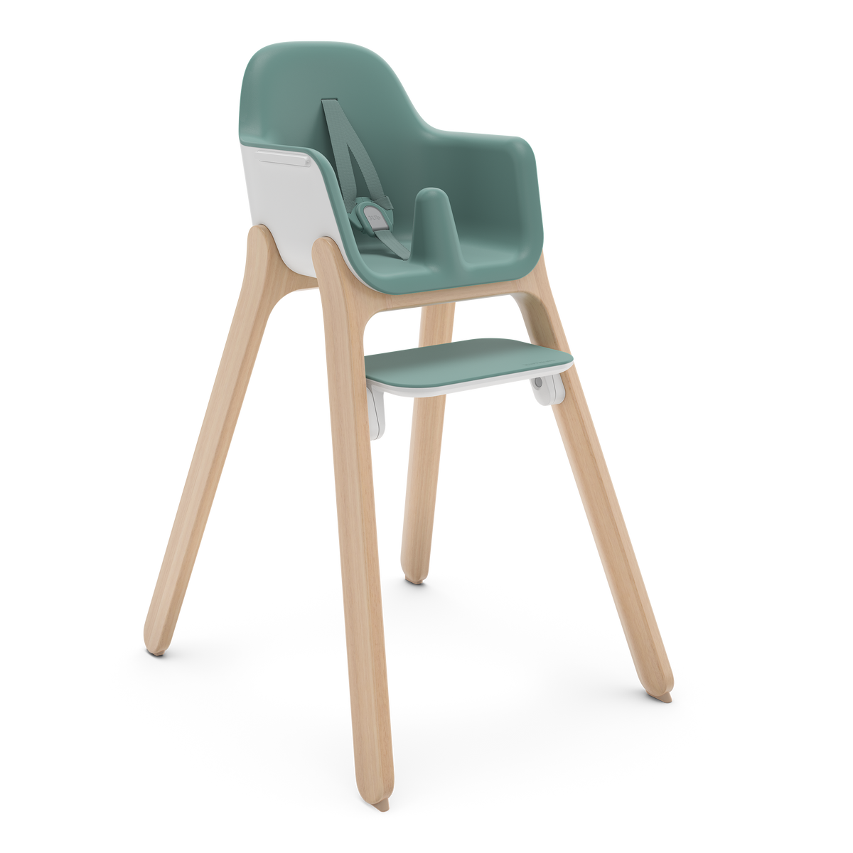 UPPAbaby Ciro Highchair - Emrick (Spruce Green), three quarter right no tray