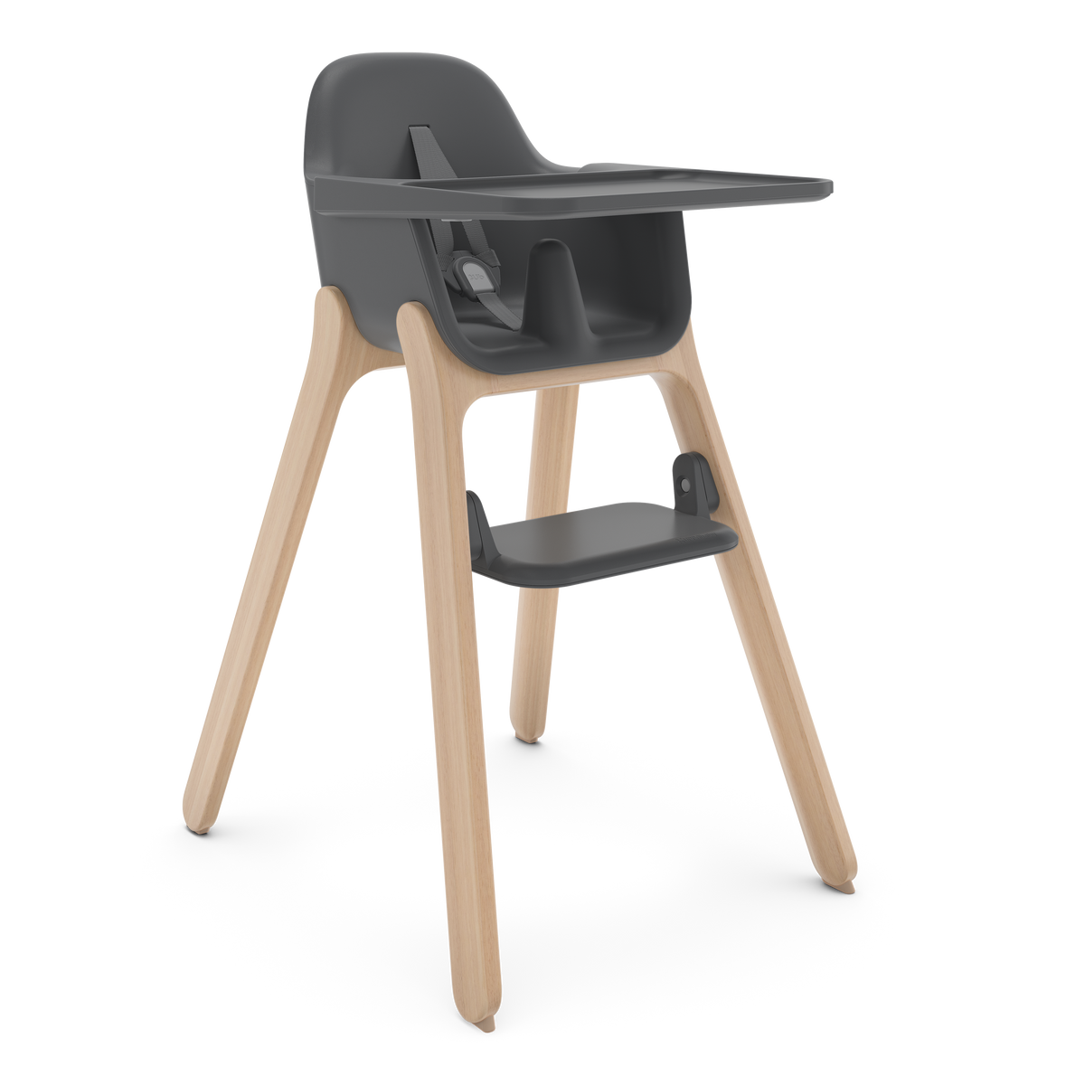 UPPAbaby Ciro Highchair - Jake (Charcoal), three quarter right low foot