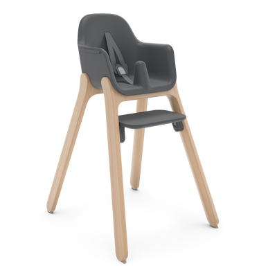 UPPAbaby Ciro Highchair - Jake (Charcoal), three quarter right no tray