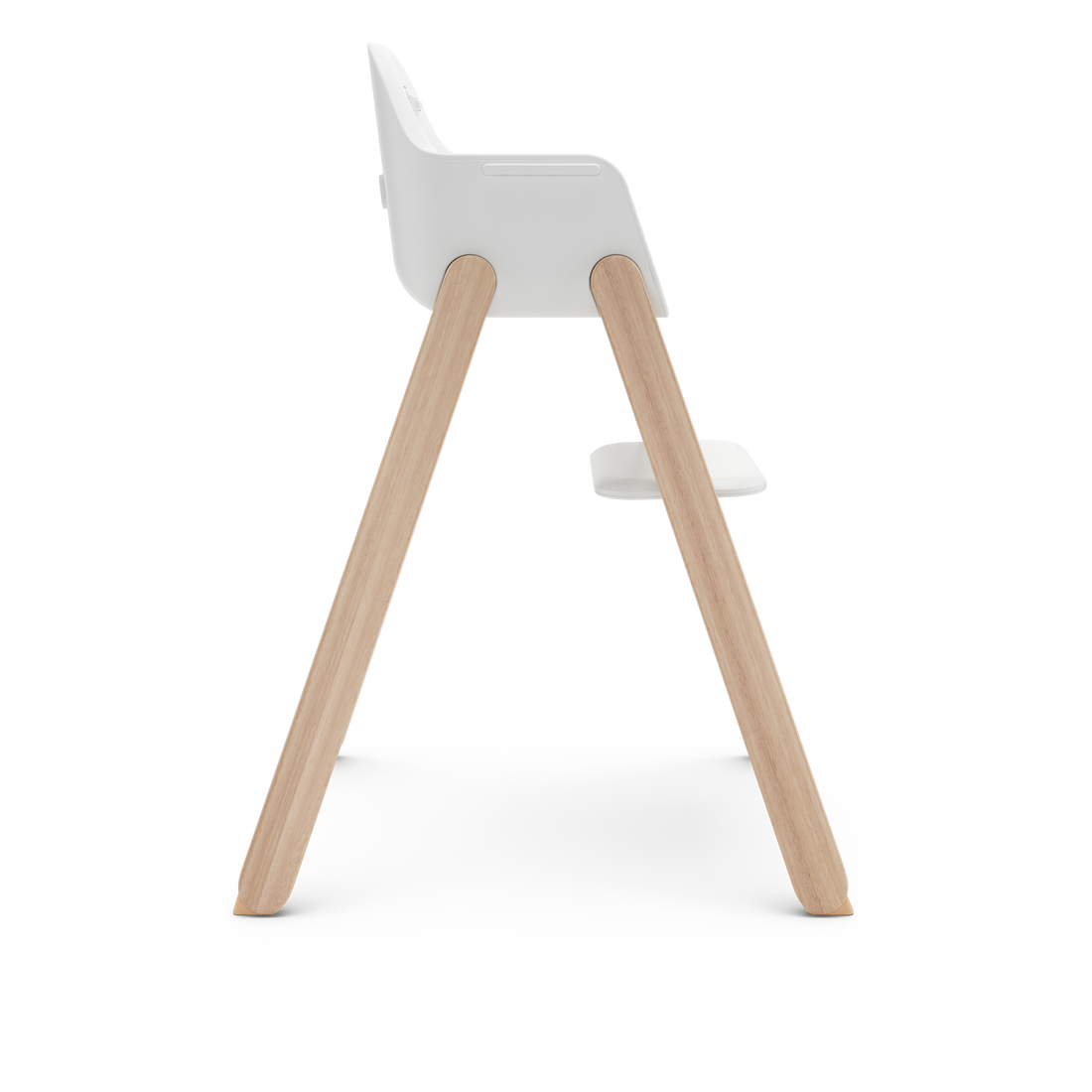 UPPAbaby Ciro V2 Highchair in Anya (Warm White), side view with the tray off