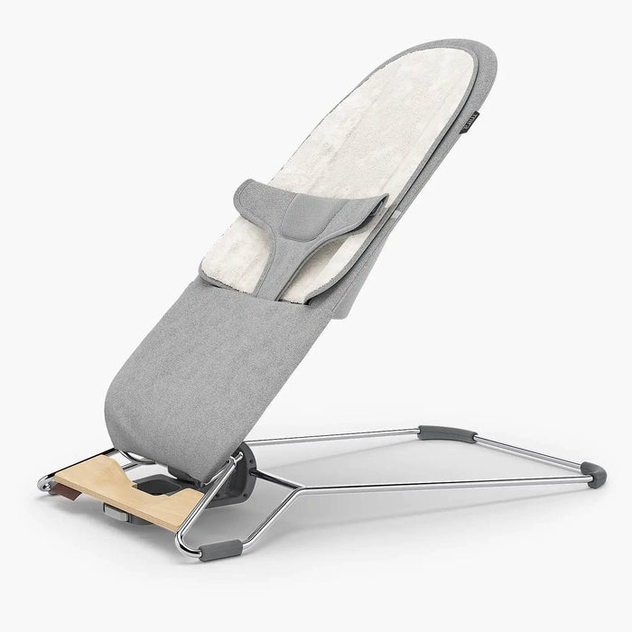 UPPAbaby Mira Baby Bouncer - Stella (Grey Mélange / Silver Chrome / Maple Wood)