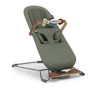 UPPAbaby Mira V2 3-in-1 Bouncer - Maddie (Green Soft Knit / Walnut)