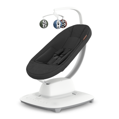 UPPAbaby MamaRoo Baby Swing - Charcoal Melange (Jake), three quarter left