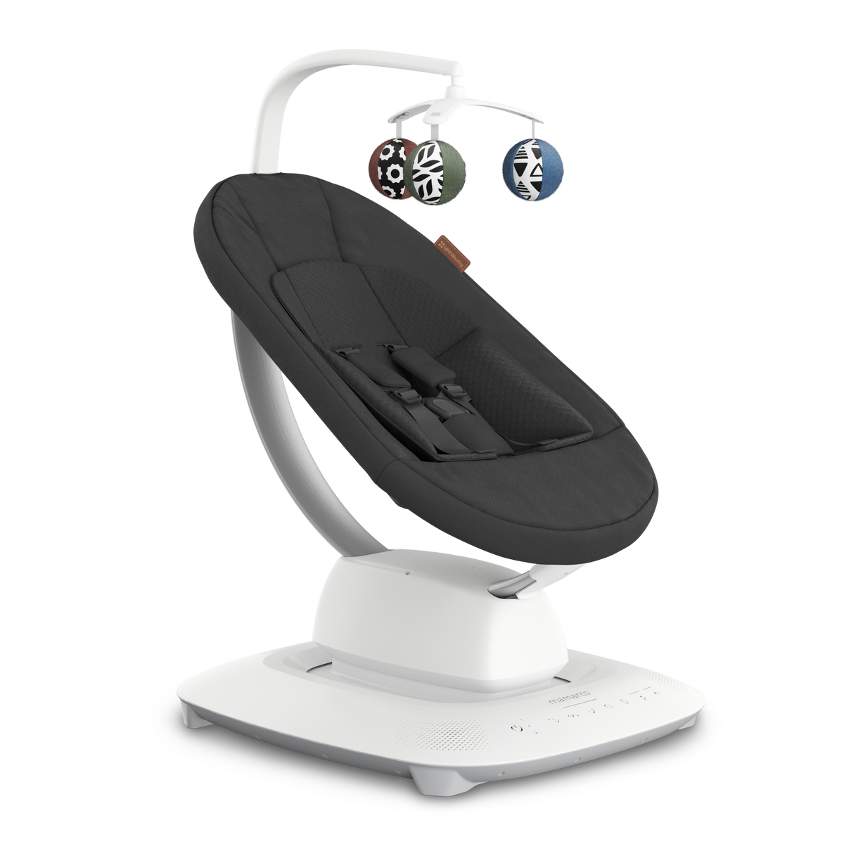UPPAbaby MamaRoo Baby Swing - Charcoal Melange (Jake), three quarter right hero