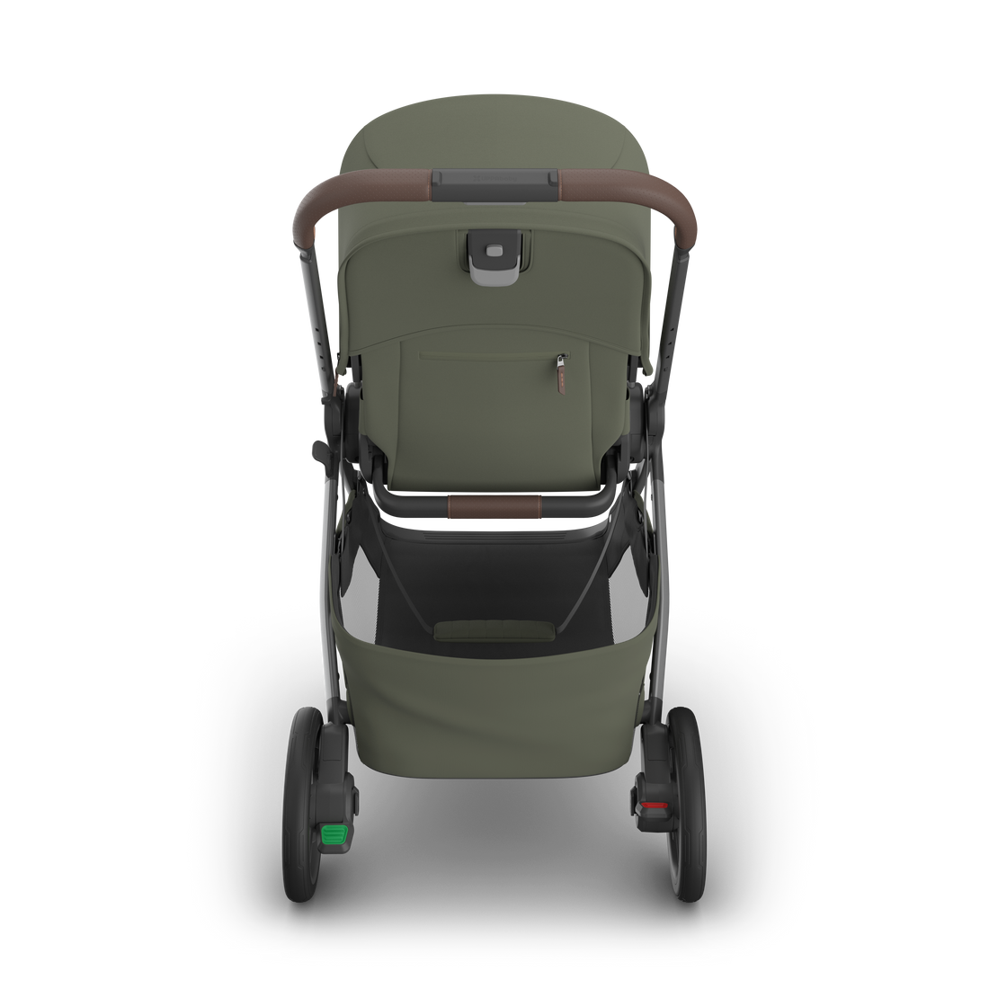UPPAbaby Kona pram in Evelyn (meadow green), rear view