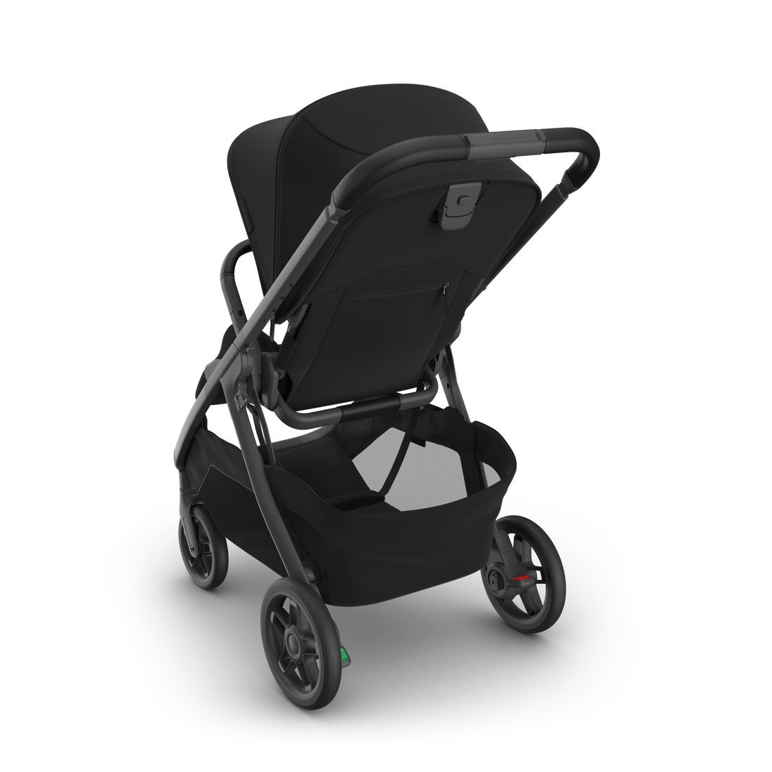 UPPAbaby Kona pram in James (black), three-quarter view from behind