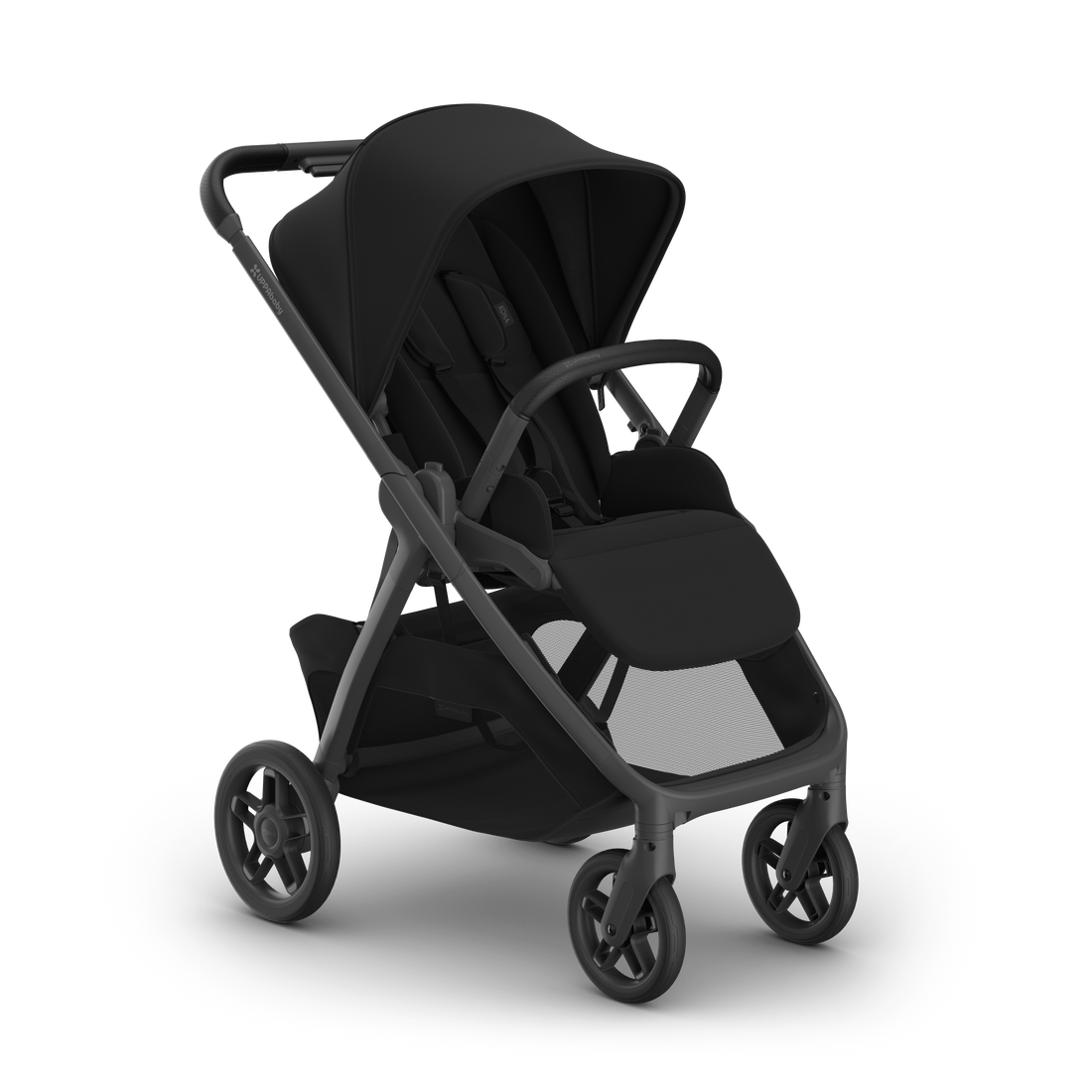 UPPAbaby Kona pram in James (black), three-quarter view from the right