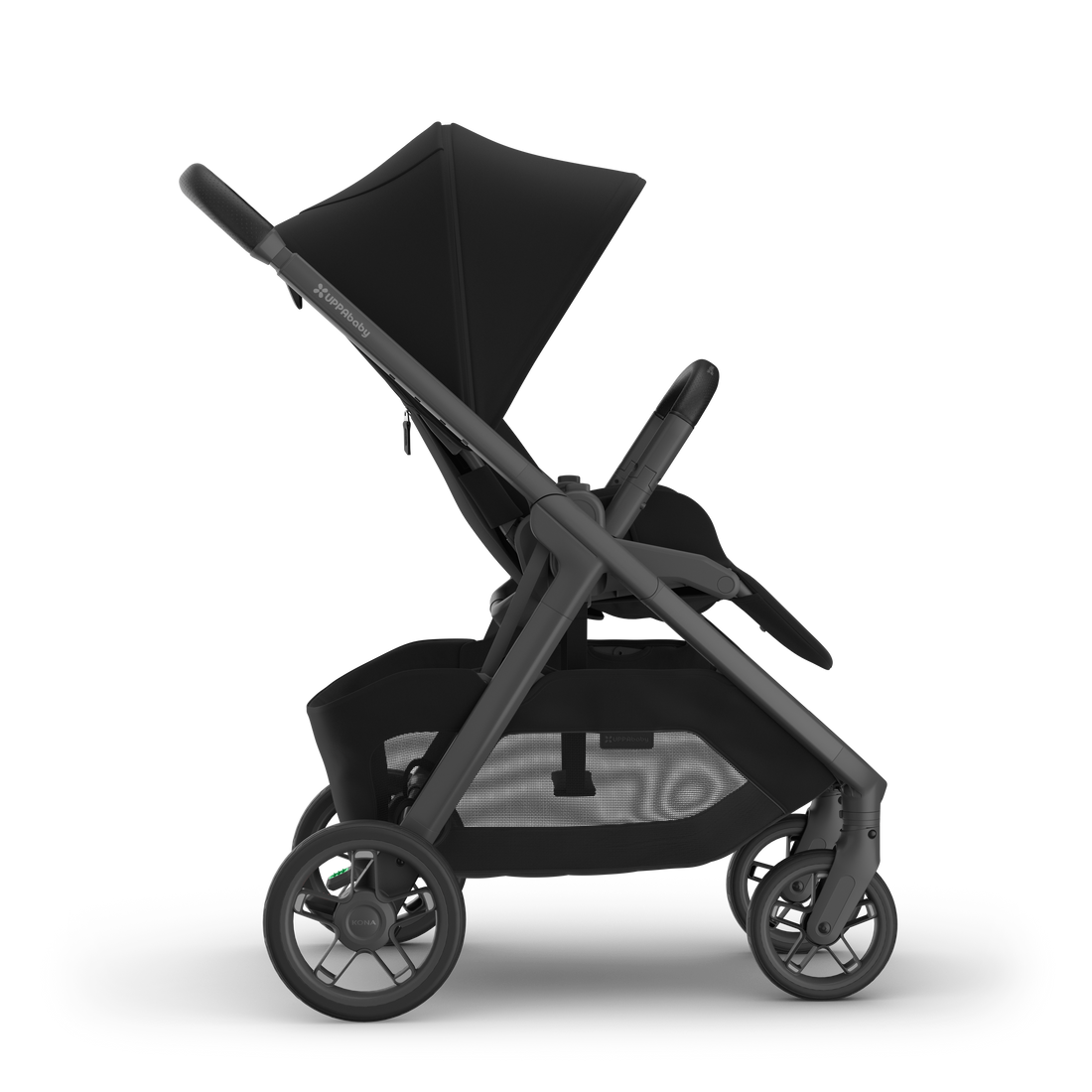 UPPAbaby Kona pram in James (black), side view from the right