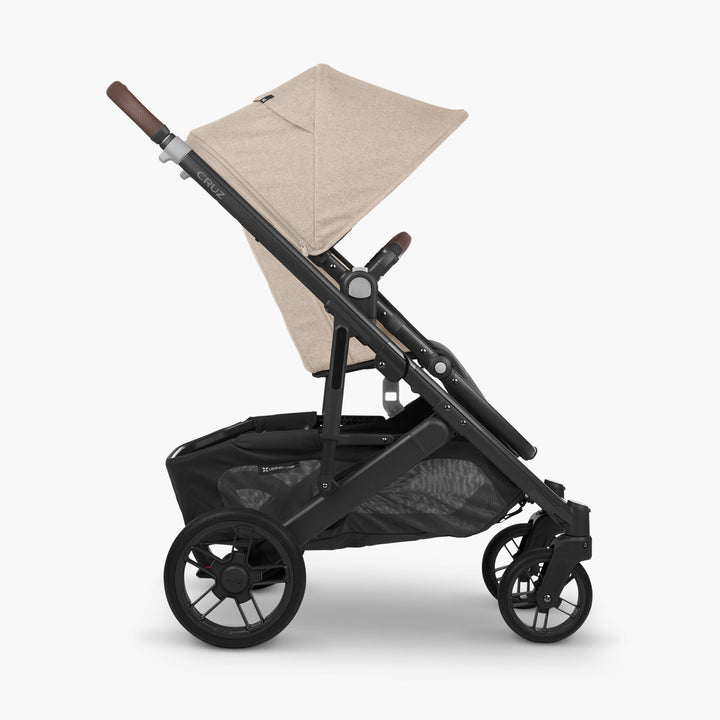 UPPAbaby Cruz V2 – Liam (Oat Mélange/Carbon/Chestnut Leather) - UPPAbaby Australia