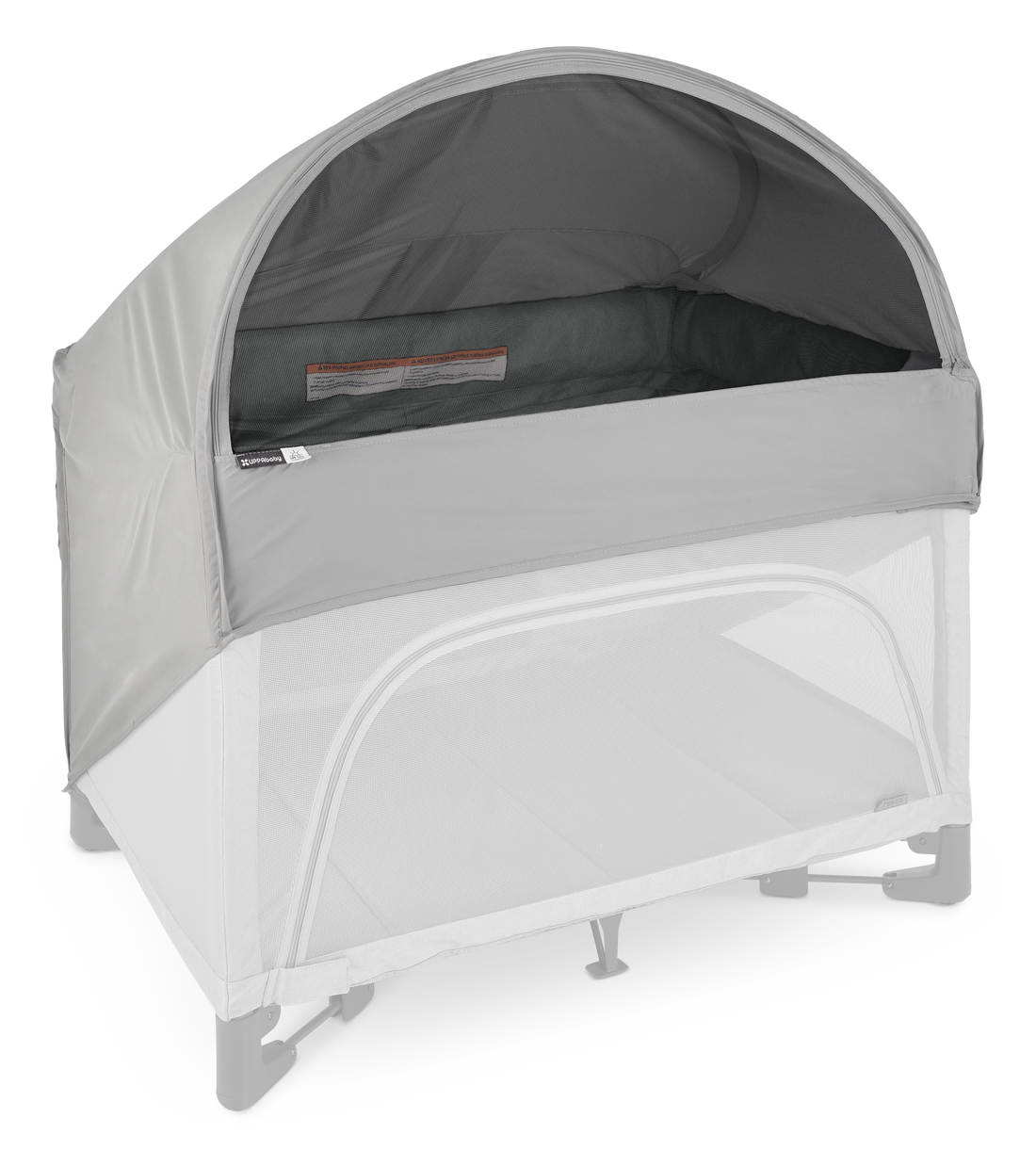 UPPAbaby Remi Portacot Canopy, on Remi, cot faded