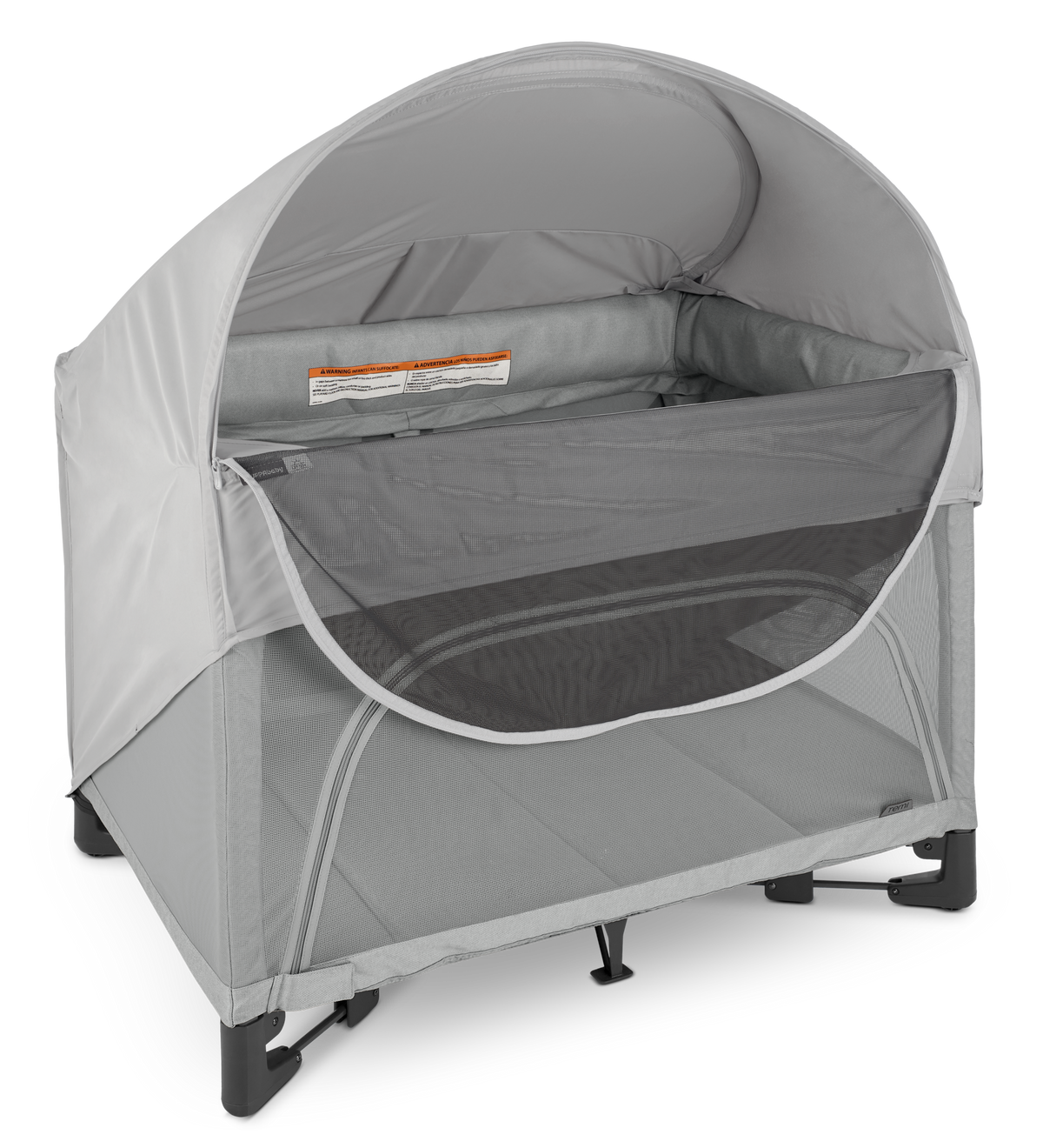 UPPAbaby Remi Portacot Canopy, on Remi, open