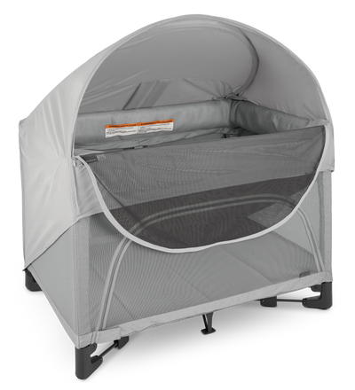 UPPAbaby Remi Portacot Canopy, on Remi, open