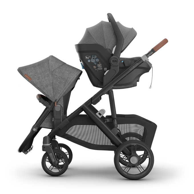 UPPAbaby Vista V3 Pram With Bassinet - James (Black), Capsule and Rumbleseat