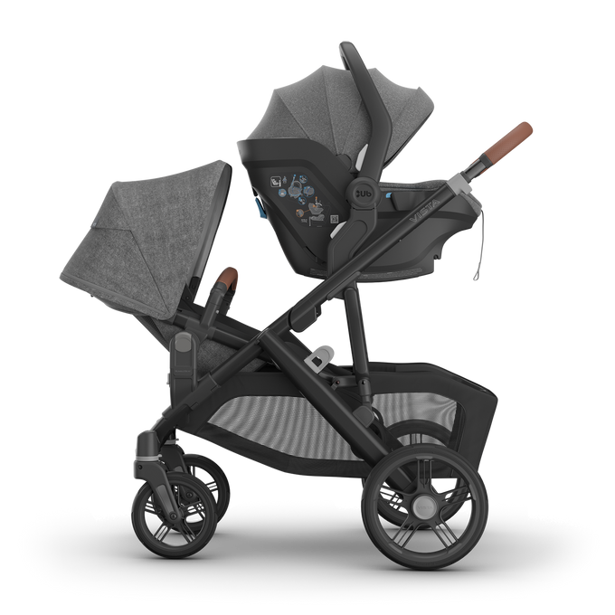 UPPAbaby Vista V3 Pram With Bassinet - James (Black), Capsule and Rumbleseat