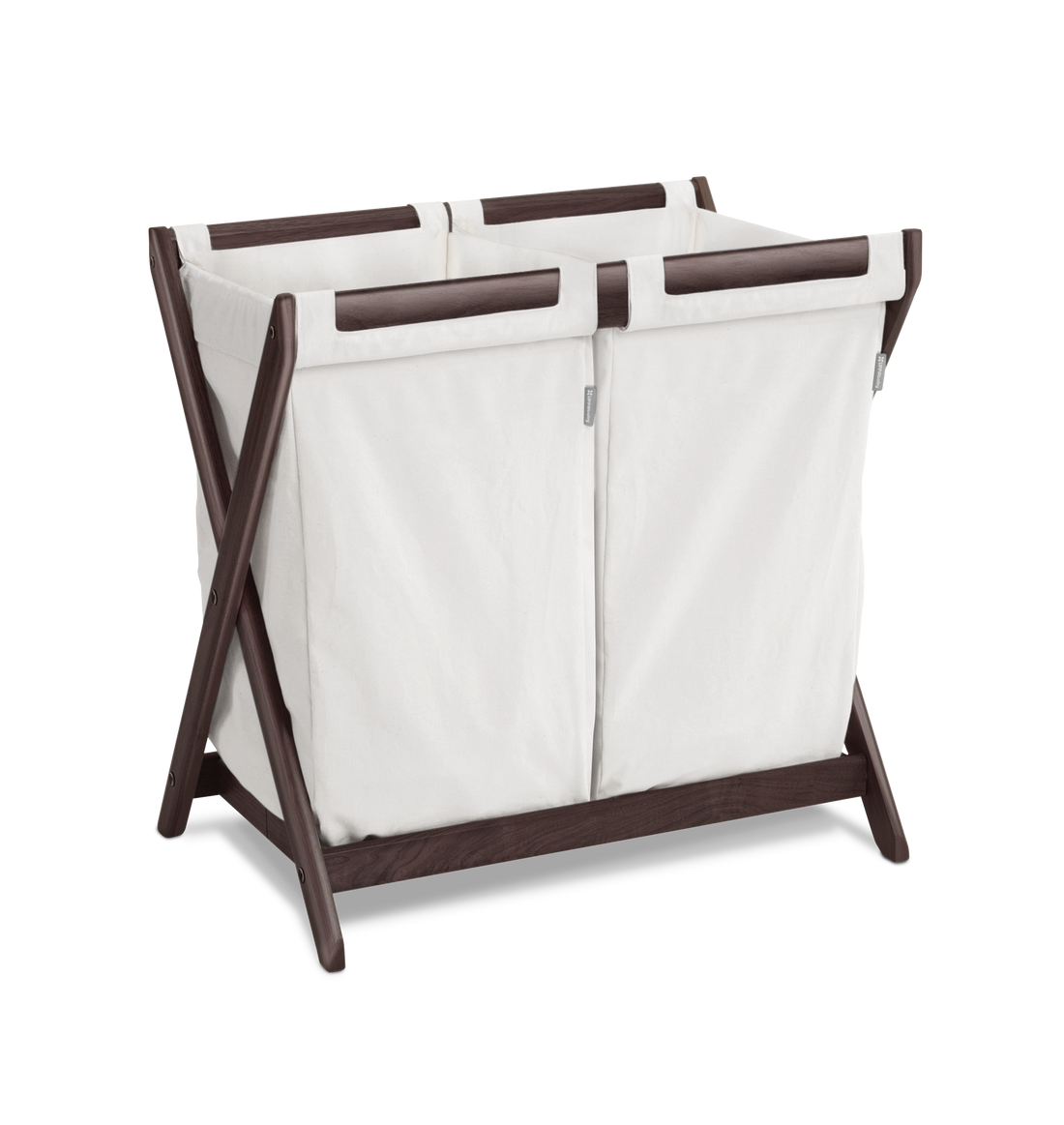 UPPAbaby Bassinet Hamper Insert, on espresso bassinet stand