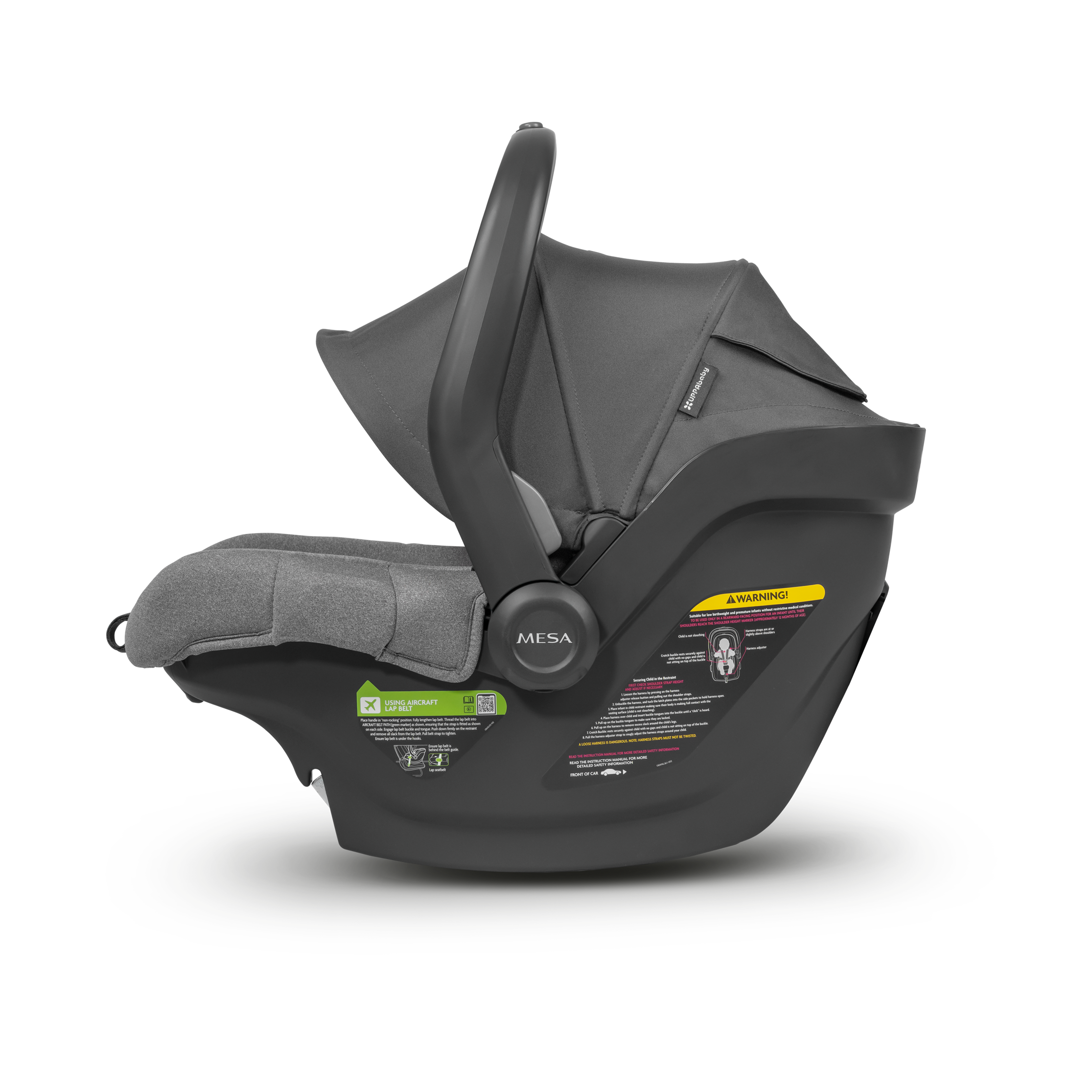 UPPAbaby Mesa Car Seat Capsule - Charcoal Melange (Greyson) - UPPAbaby Australia